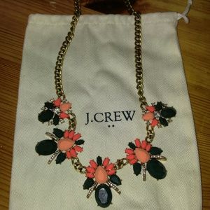 Green & Coral J Crew Factory necklace